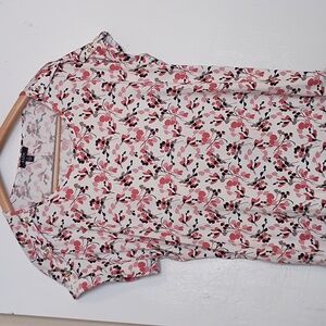 A.U.W floral woman's blouse 1X